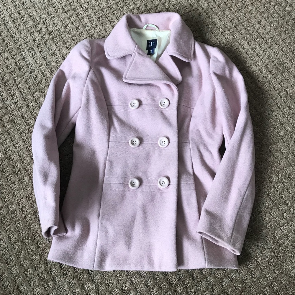 GAP blush wool pea coat
